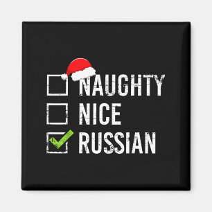 Unartige nette russische Hemd Weihnachtsmann Lusti Magnet