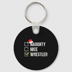 Unartige Nice Wrestler-Shirt Wrestling Santa Chris Schlüsselanhänger