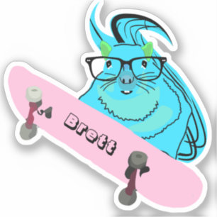 Unartiger Eichhörnchen #501 Brett Skateboarding Aufkleber