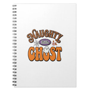 Unartiger Kleiner Geist Vintage-Halloween-Shirt-De Notizblock