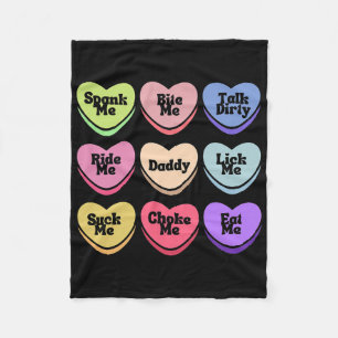 Unartiges Herz Candy Daddy Spank Me Erwachsenen Hu Fleecedecke