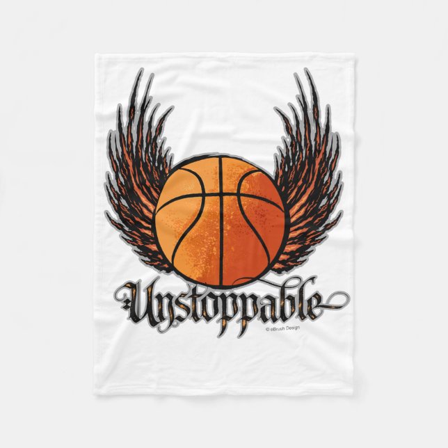 Unaufhaltsam (Basketball) Fleecedecke (Vorderseite)