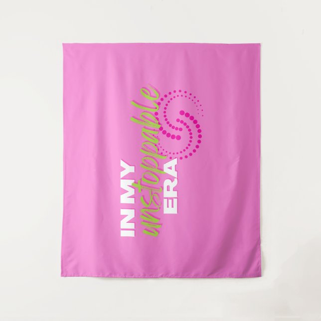 Unaufhaltsam, in meiner unaufhaltsamen Zeit, Prepp Wandteppich (Vorderseite)