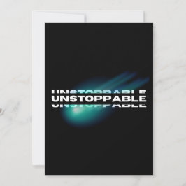 unaufhaltsam, Motivierend, inspirierend Feiertagskarte