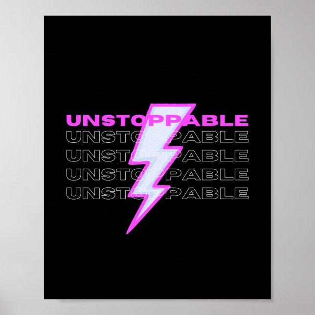 unaufhaltsam, Motivierend, inspirierend Poster (Vorne)