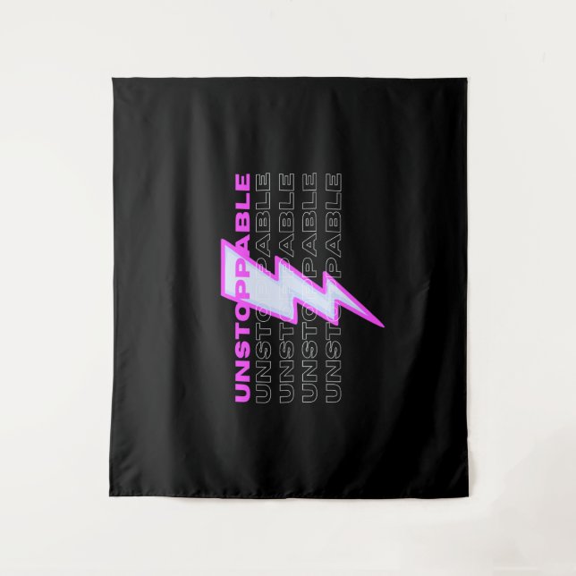 unaufhaltsam, Motivierend, inspirierend Wandteppich (Vorderseite)