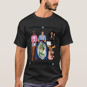 Unaufhaltsame belizianische Prinzessin Flagge von T-Shirt