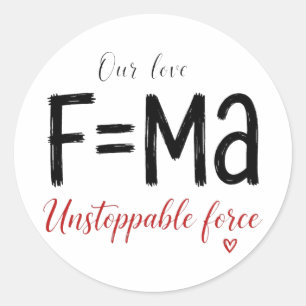 Unaufhaltsame Kraft Aufkleber Physik Student Gesch