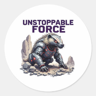 Unaufhaltsame Kraft - Robotic Honey Badger Sticker