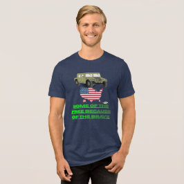 Unaufhaltsame Veteranen Tri-Blend Shirt