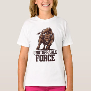 Unaufhaltsamer Bull: Roher Power in Bewegung T-Shirt