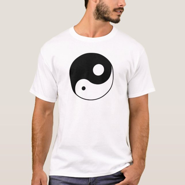 Unausgeglichenes Yin Yang T-Shirt (Vorderseite)