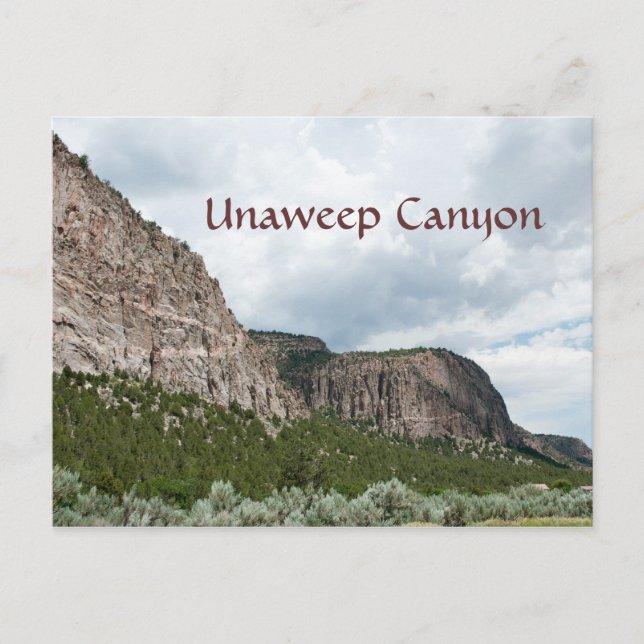 Unaweep Canyon Postkarte (Vorderseite)