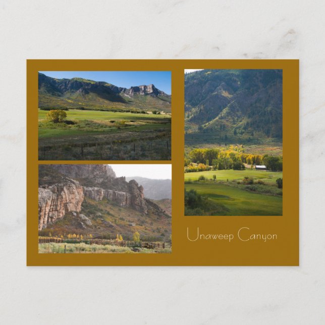 Unaweep Canyon Postkarte (Vorderseite)