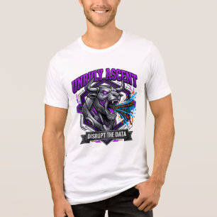 Unbändige Aufstiegs-Cybernetik-Bulle-Grafik-T-Shir Tri-Blend Shirt