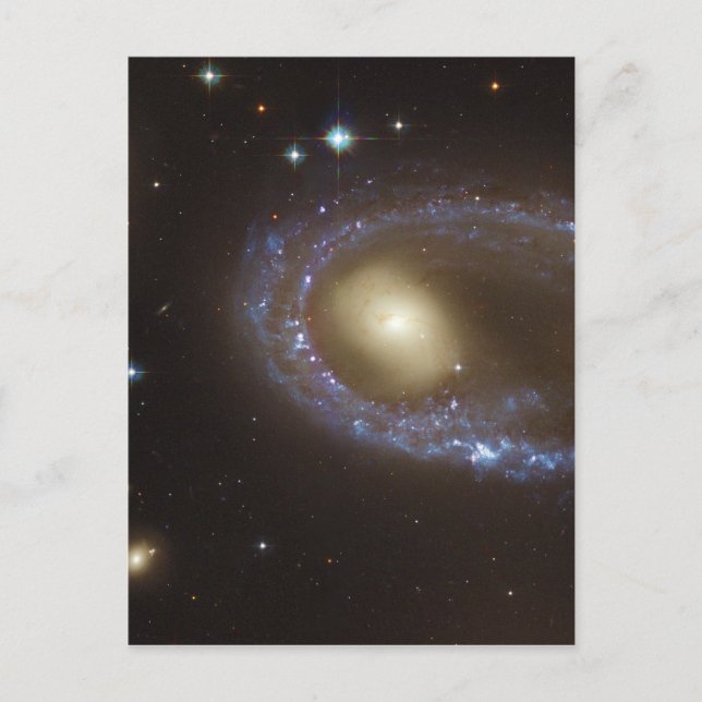 Unbarred Lenticular Ring Galaxy AM 0644-741 Postkarte (Vorderseite)