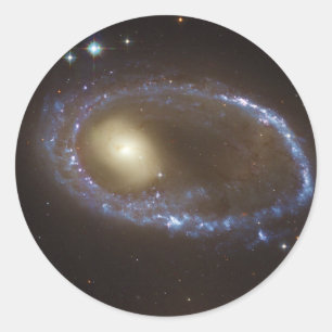 Unbarred Lenticular Ring Galaxy AM 0644-741 Runder Aufkleber