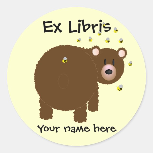 UnBearable-Buchzeichen Runder Aufkleber (Vorderseite)