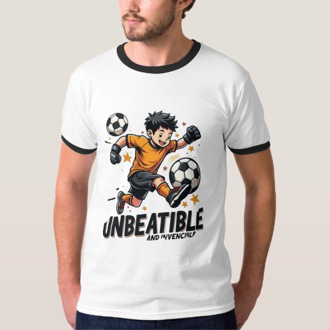 Unbeatable & Invincible – Bold Power Statement  T-Shirt (Vorderseite)