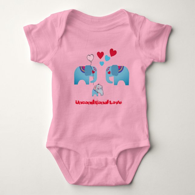 Unbedingte Liebe Baby Bodysuit Baby Strampler (Vorderseite)