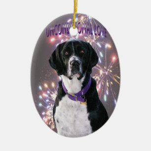 Unbedingte Liebe Keramikornament