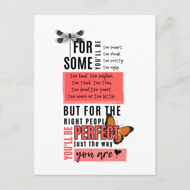 Unbedingte Liebe und Annahmefreundlichkeit - Angeb Postkarte (Vorderseite)