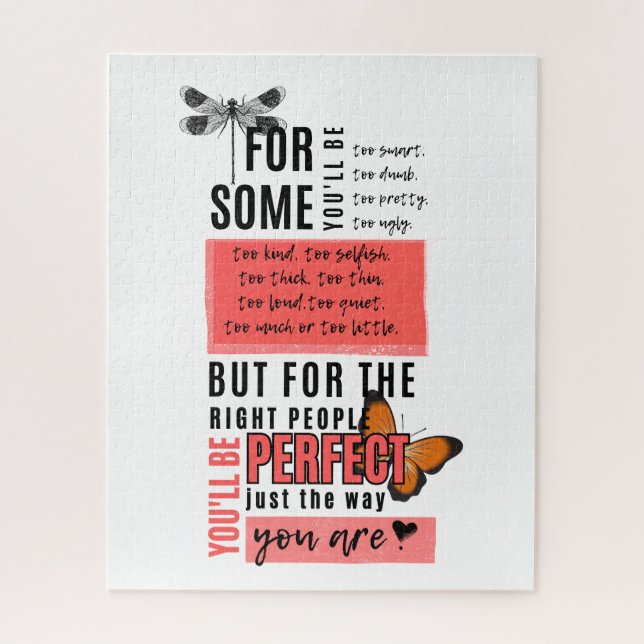 Unbedingte Liebe und Annahmefreundlichkeit - Angeb Puzzle (Vertikal)