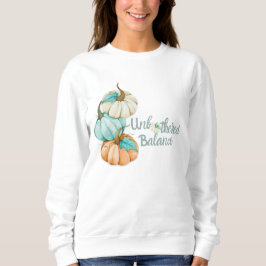 Unbedrücktes Balance Pumpkin Sweatshirt | Boho Fal