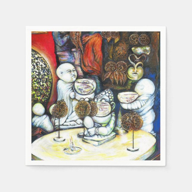 Unbeeindruckt von Challenge Serviette (Vorderseite)