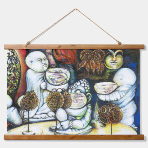 Unbeeindruckt von Challenge Wandteppich Mit Holzrahmen