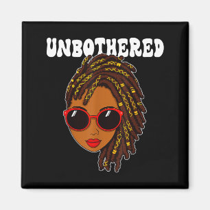 Unbeeindruckte Afro-Frau Sonnenbrille afrikanisch- Magnet