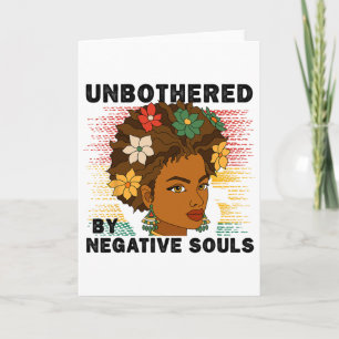 Unbeeindruckte Sy Black Queen Afroamerikanische Da Karte