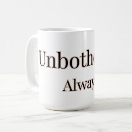 unbeeindruckter Black Girl Energy Aufkleber Kaffeetasse