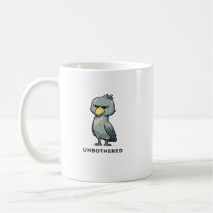 Unbeeindruckter Schuhschnabel-Vogel Minimalistisch Kaffeetasse