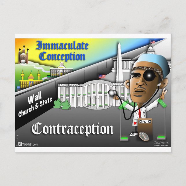 Unbefleckte Empfängnis Postkarte (Vorderseite)