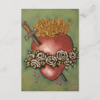 Unbeflecktes Herz der Mary-Gebetskarte Dankeskarte