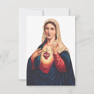 Unbeflecktes Herz Mariä Heilige Karte   Ave Maria