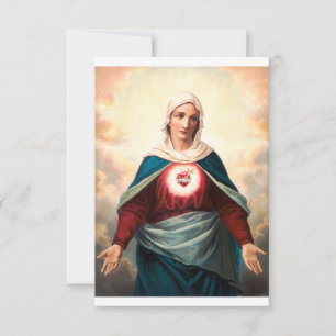 Unbeflecktes Herz Mariä Heilige Karte Ave Maria