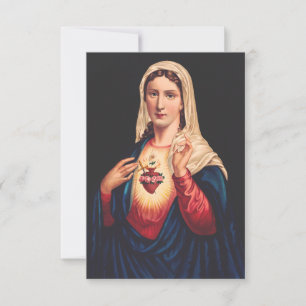 Unbeflecktes Herz Mariä Heilige Karte Ave Maria