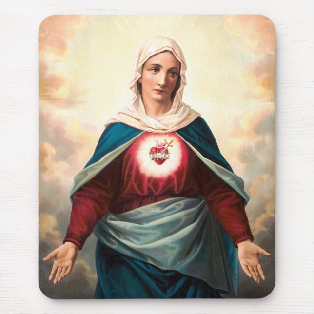 Unbeflecktes Herz Mariens Mousepad (Vorne)