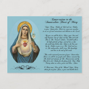 Unbeflecktes Herz Mary Custom Postcard Postkarte
