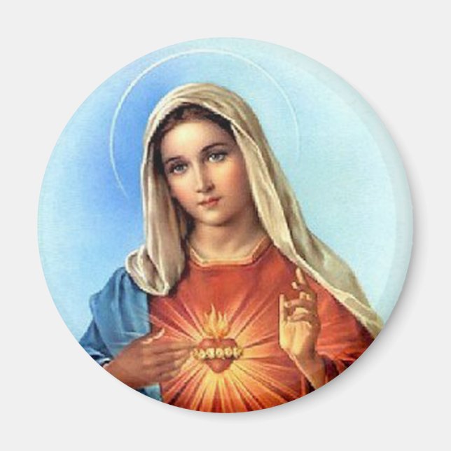 Unbeflecktes Herz Mary Magnet (Vorne)