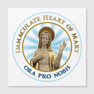 Unbeflecktes Herz von Mary Ora Pro Nobis Magnetkarte