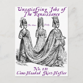 Unbefriedigende Arbeitsplätze in der Renaissance Postkarte
