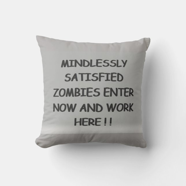 Unbefriedigt Zombies Kissen (Vorderseite)
