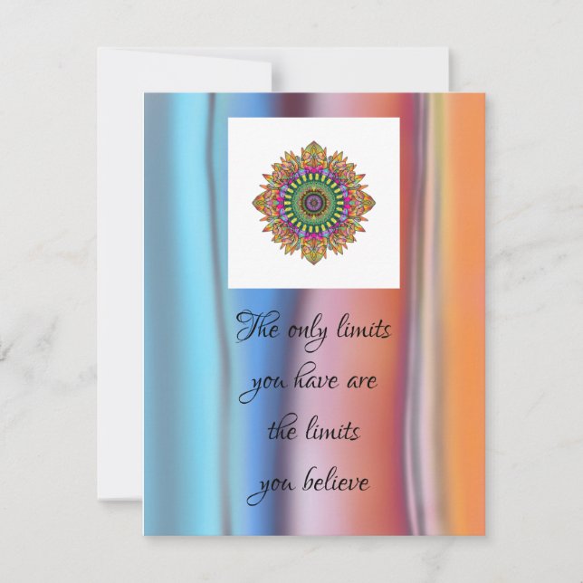 unbegrenzt mitteilungskarte (Vorderseite)