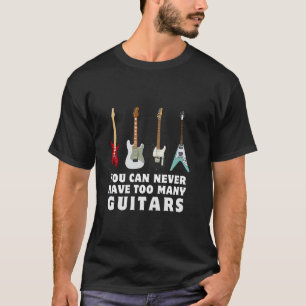 Unbegrenzte Gitarren Sammlung Musikliebhaber-Shirt T-Shirt