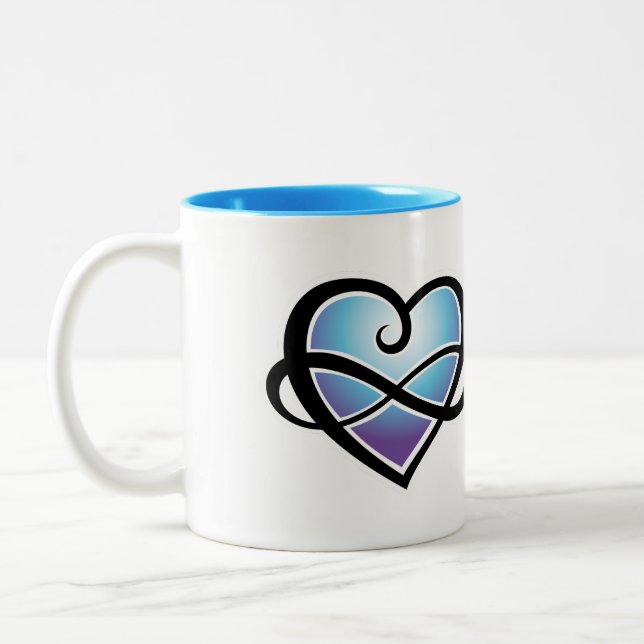 Unbegrenzte Liebe Zweifarbige Tasse (Links)