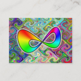 Unbegrenzte Regenbogen-Visitenkarte Visitenkarte