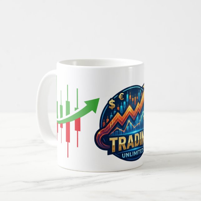 Unbegrenzter Aktienmarkt-Candlestick-Chart Handel Kaffeetasse (Vorderseite Links)